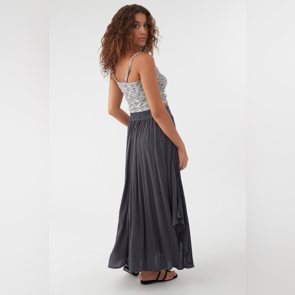 O Neill Olive Green Marine Midi Skirt - Size M - Picture 5 of 6